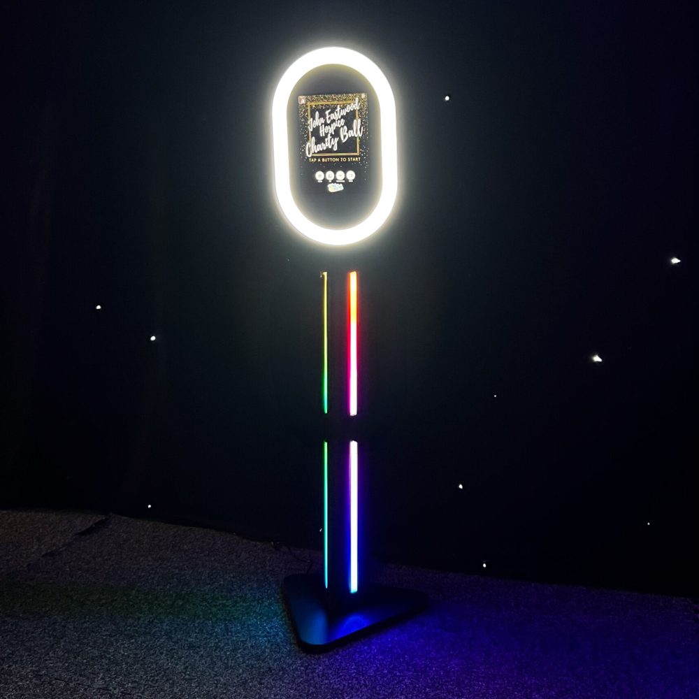 Maxi Glow Booth Selfie Pod Photo Booth at John Fretwell Sporting Complex